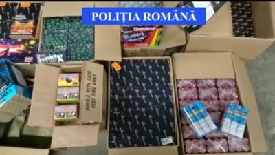 400 kg de articole pirotehnice confiscate
