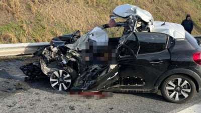 Accident mortal pe autostradă: o femeie a murit