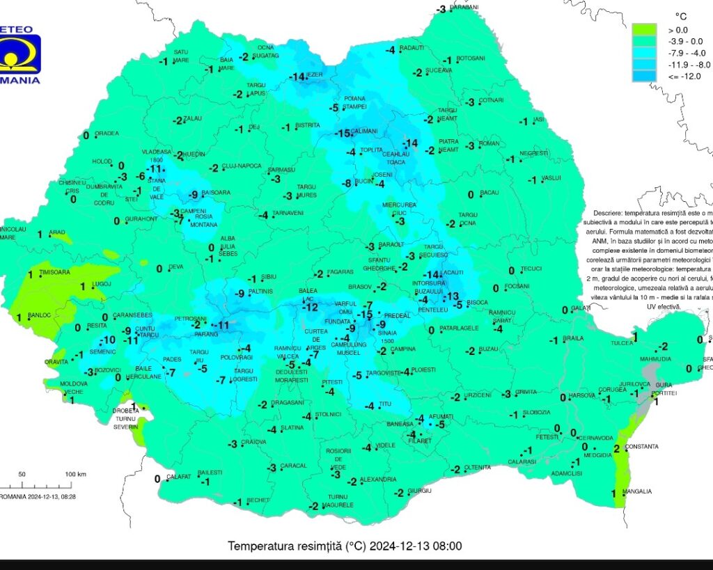 Atenție! COD GALBEN de VÂNT și ger