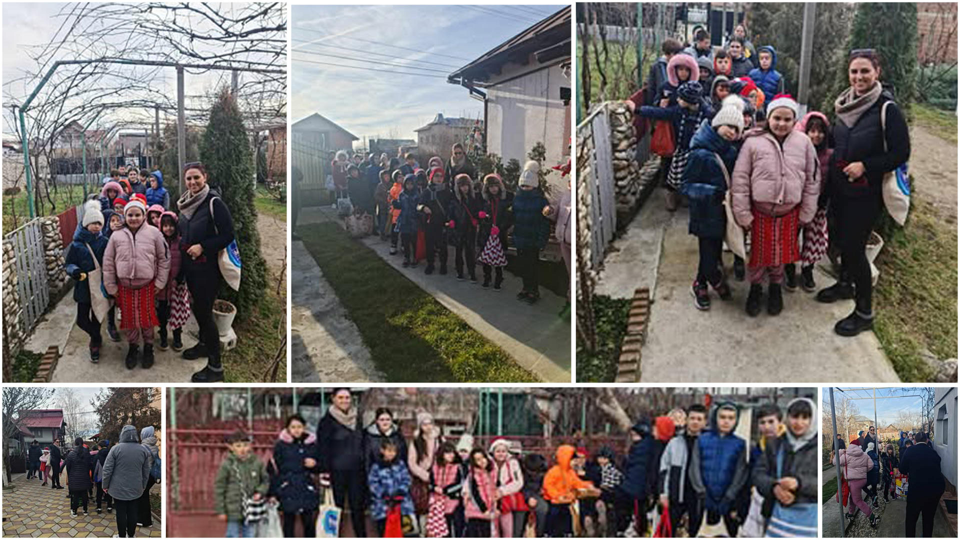 Colind tradițional de la elevii din Dragomirești