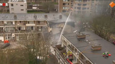 Explozie puternică la Haga, bloc prăbușit