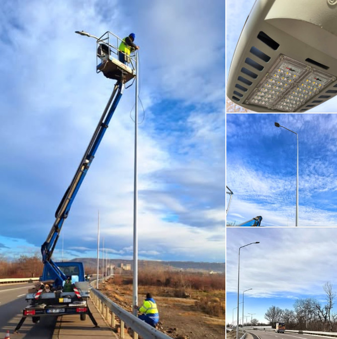 Iluminat public recent pe Bulevardul Eroilor