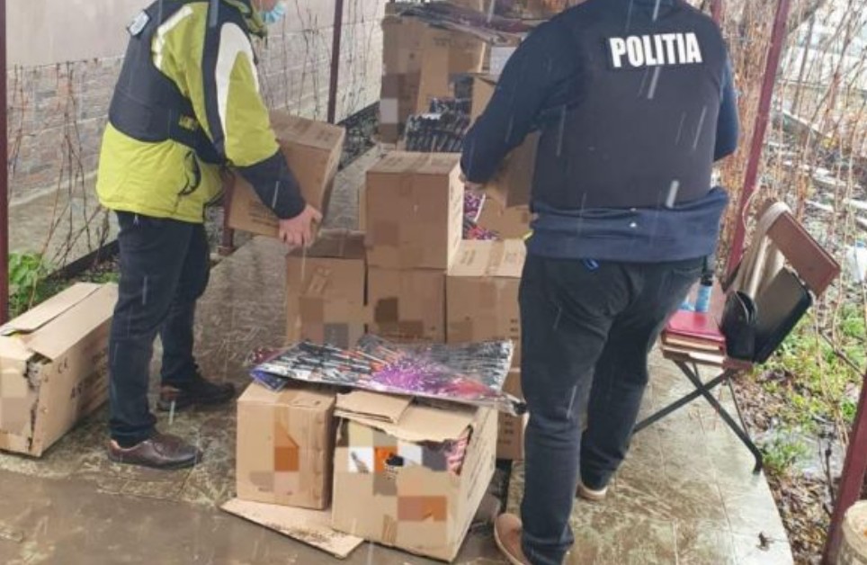 Percheziție la un bărbat suspectat de explozivi