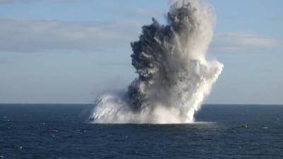 Pericol în Marea Neagră: mină marină găsită