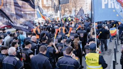 Protest împotriva austerității în România