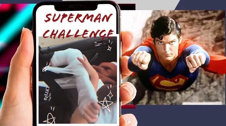 Provocarea virală „Superman Challenge”