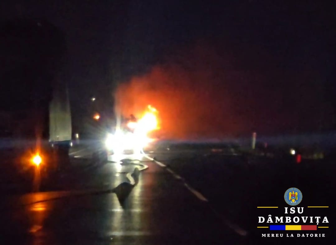 Roboți sting incendiul la cisterna GPL