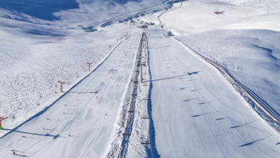 Schiul la Sinaia, închis din cauza vântului