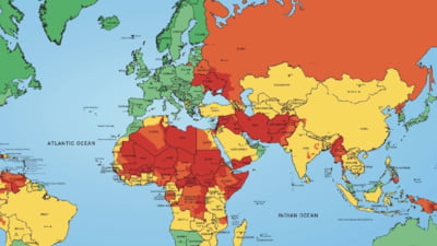 Țările cu risc crescut pentru turiști după Siria