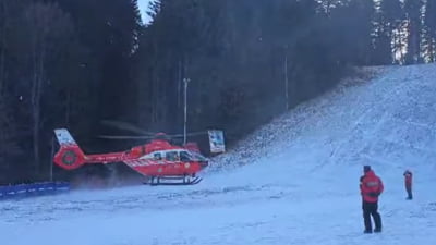 Accident pe pârtia din Bușteni: turistă rănită