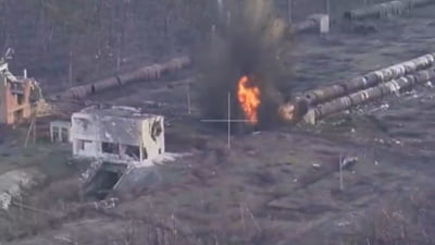 Armata rusă a distrus un colector de cadavre