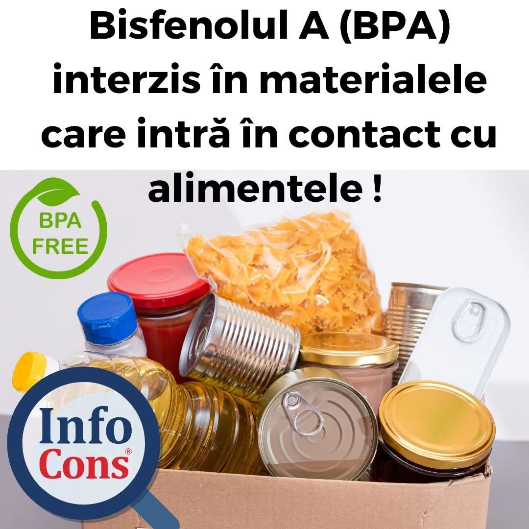 BPA interzis în contact cu alimentele