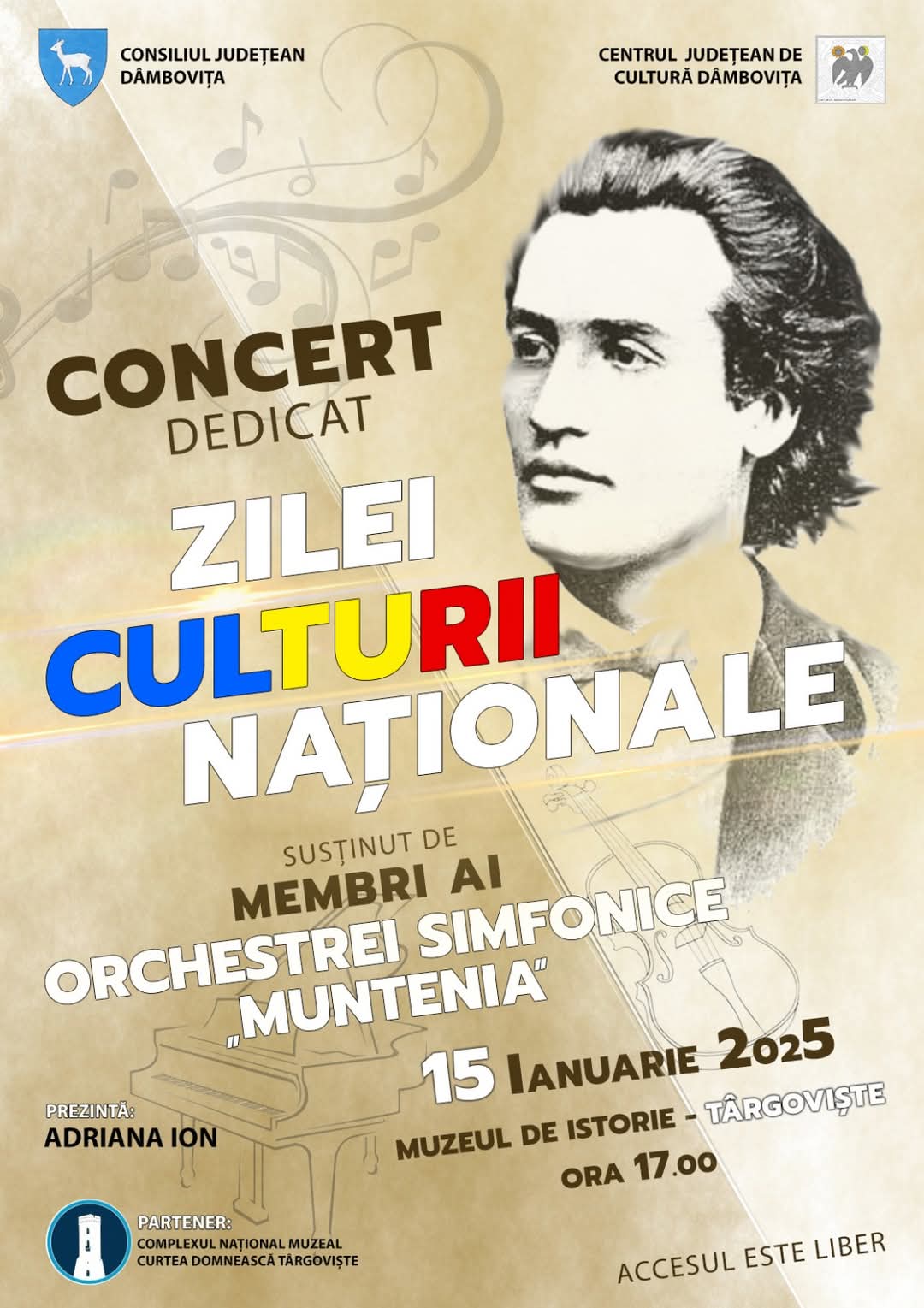 CJ Dâmbovița sărbătorește Ziua Culturii