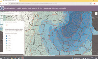 Hartă interactivă a riscurilor seismice din România
