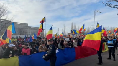 Identificate două persoane agresive la protest