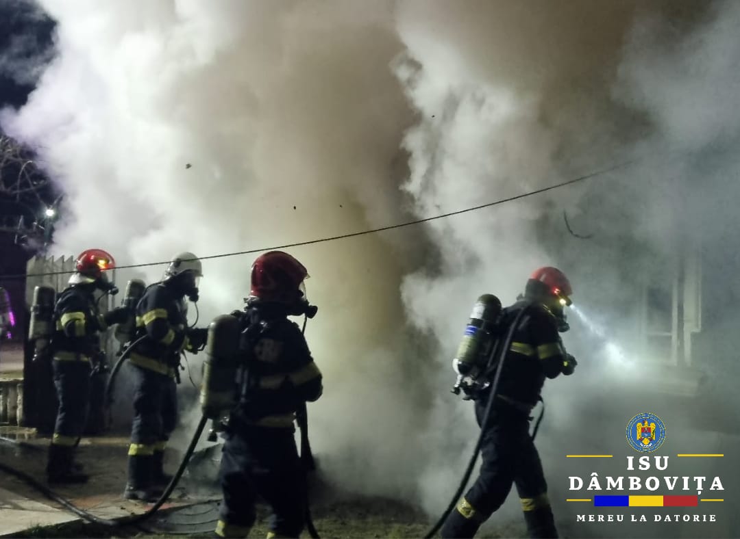 Incendiu devastator în Dragomirești