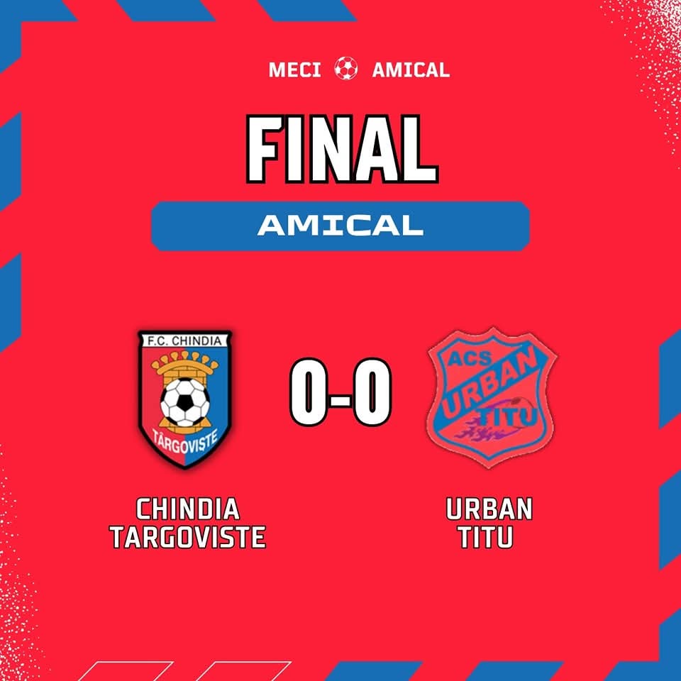 Meci amical echilibrat: Chindia - Titu 0-0