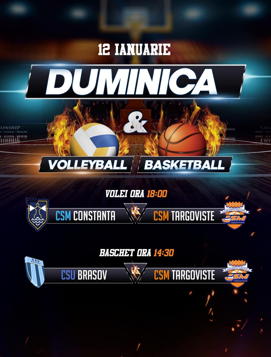 Meciuri importante pentru CSM Târgoviște