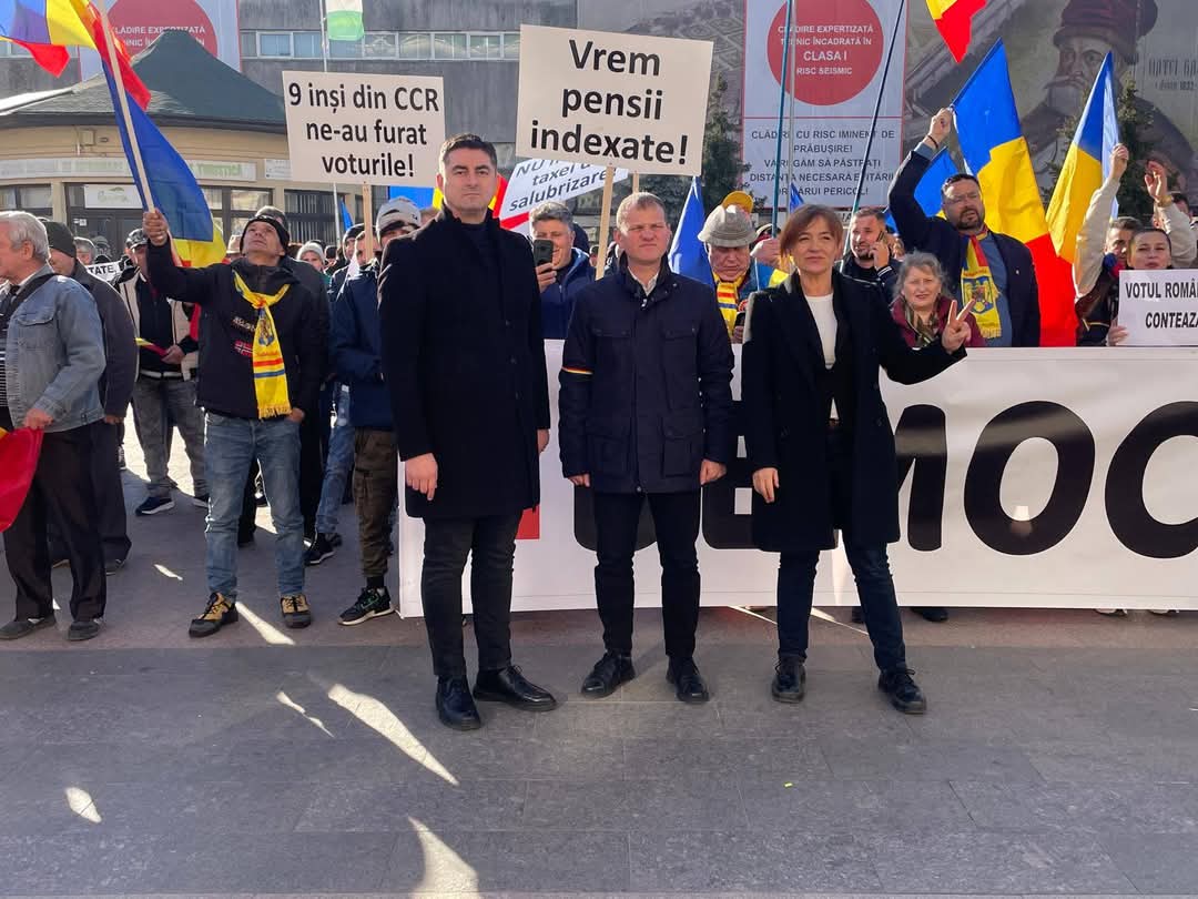 Protest în Târgoviște împotriva Guvernului