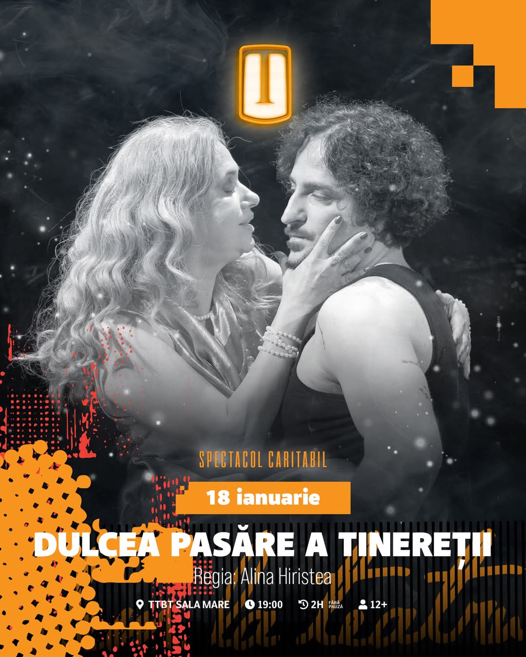 Spectacol caritabil „Dulcea pasăre a tinereții”