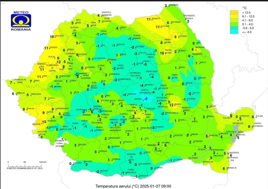 Târgoviște: zi de iarnă blândă, 11°C
