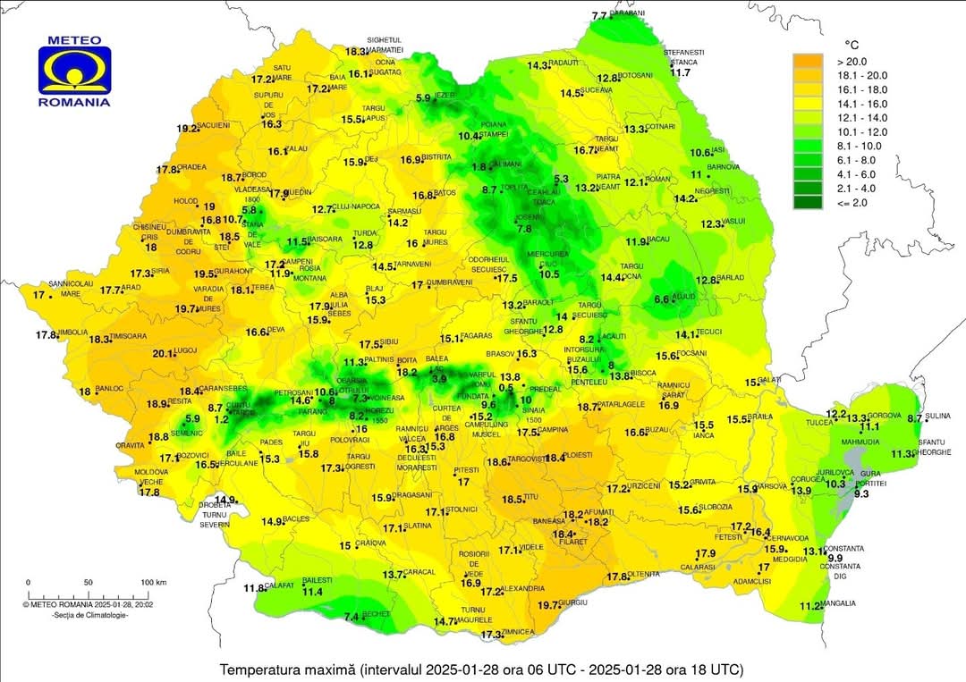 Val de căldură anormal în ianuarie!