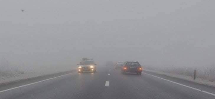 Atenție, șoferi! Cod galben de ceață