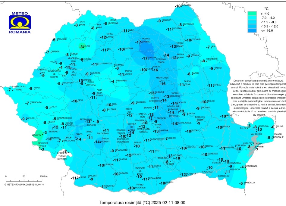 Avertizare meteo: Ger în județul Dâmbovița