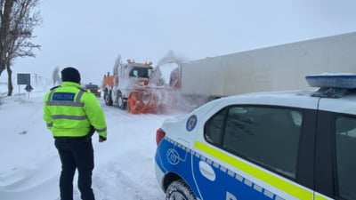 Circulația în județele cu zăpadă Mare