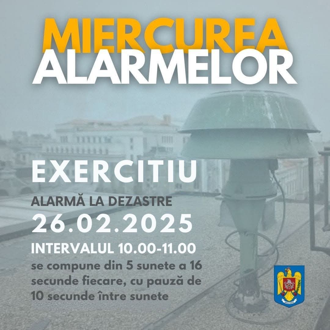 Exercițiu de alarmare publică în județ.