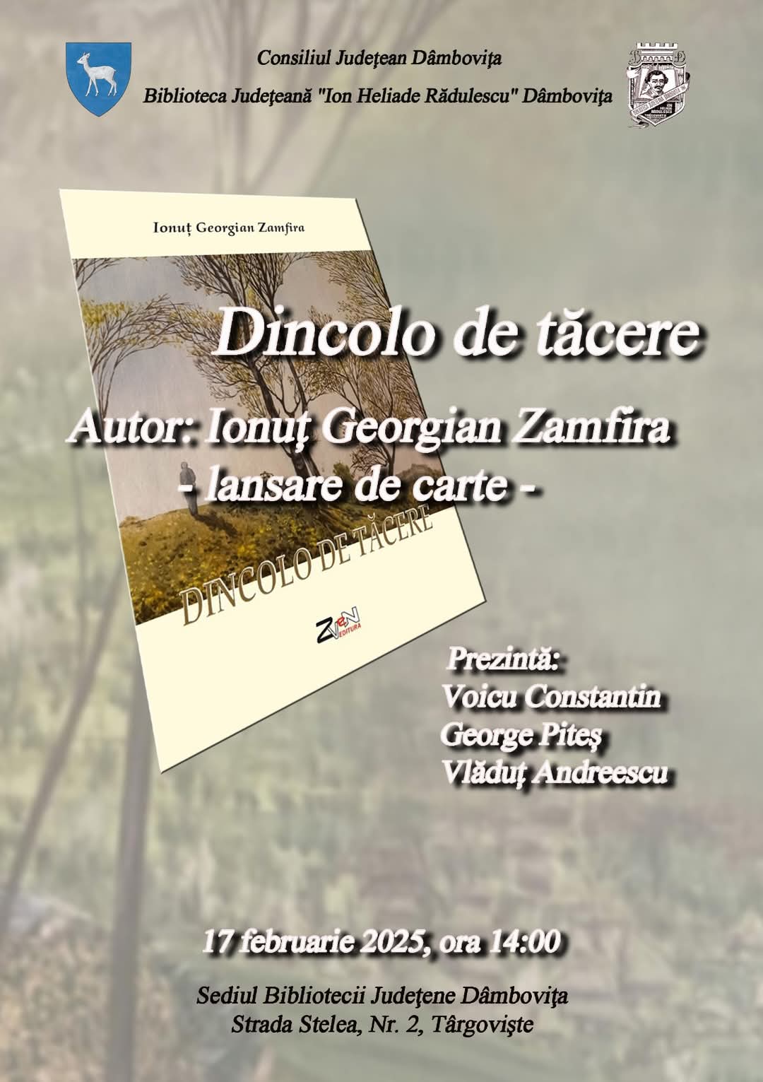 Lansarea volumului „Dincolo de tăcere”