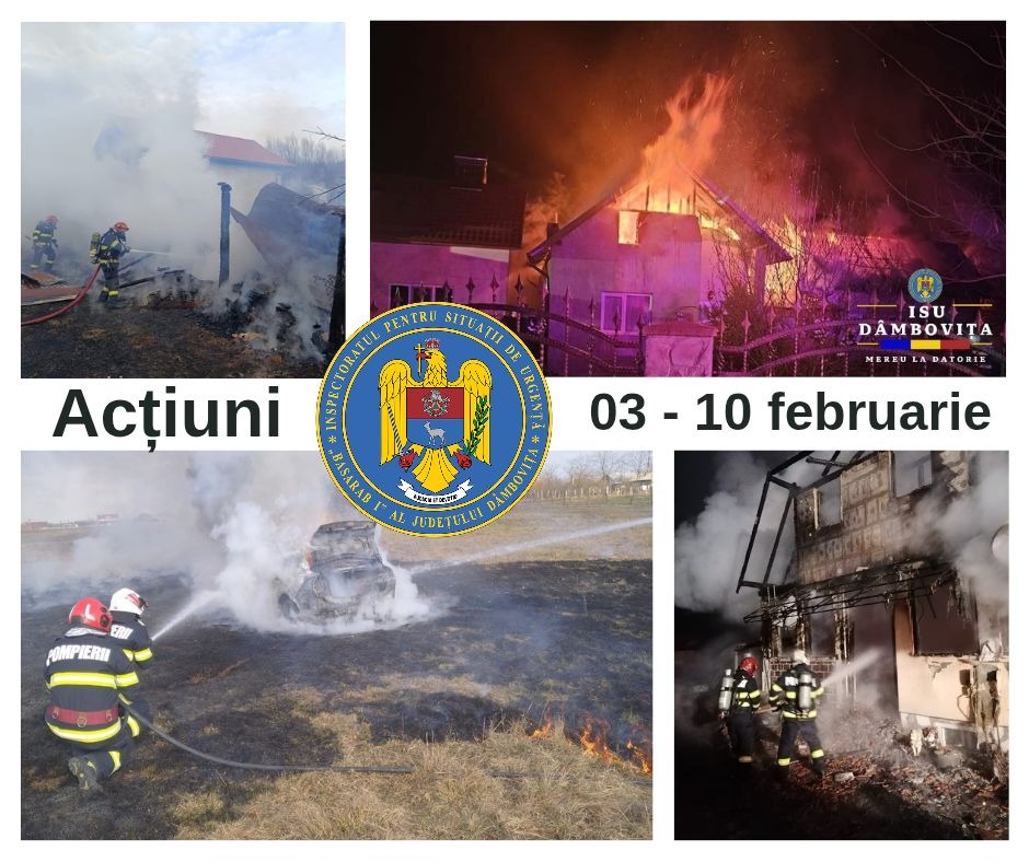 Pompierii au intervenit la 337 evenimente