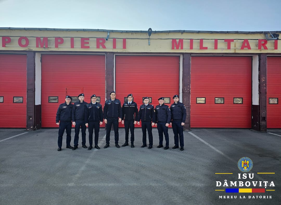 Studenți de la Pompieri, practică ISU Dâmbovița