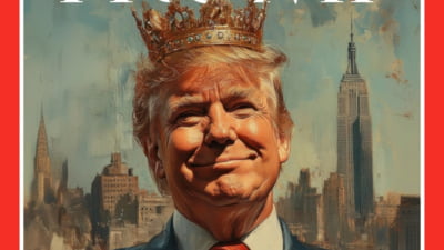 Trump cu coroană: "Trăiască Regele"