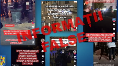 Dezinformare despre protestul pro-Georgescu