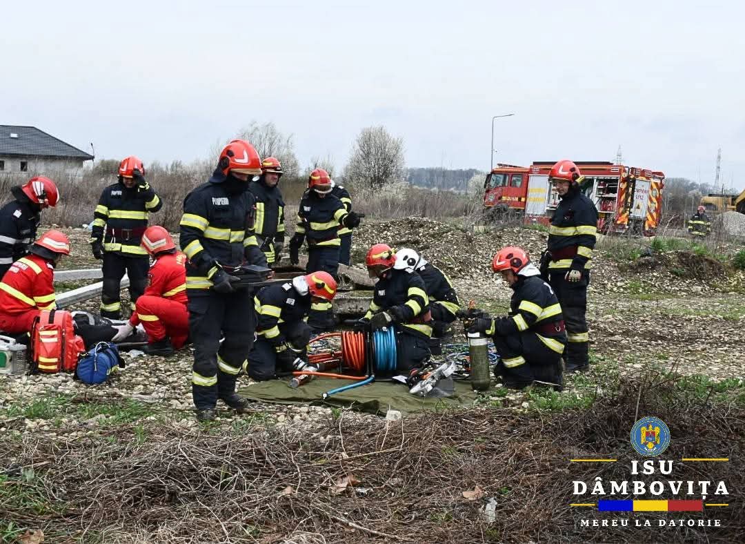 Exercițiu major de intervenție în județul Dâmbovița