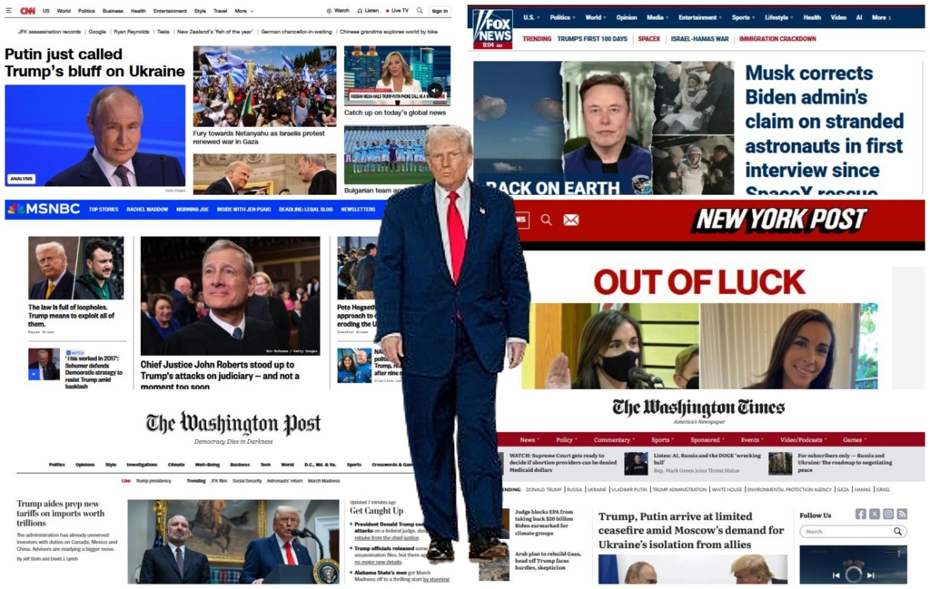Presa pro și anti-Trump în SUA