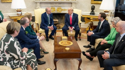 Trump în spectacol la întâlnirea cu Irlanda