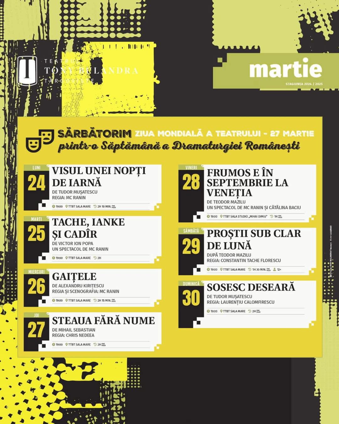 Ziua Mondială a Teatrului la Târgoviște!