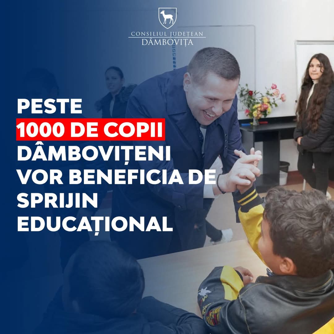 1.000 de copii vor primi sprijin educațional!