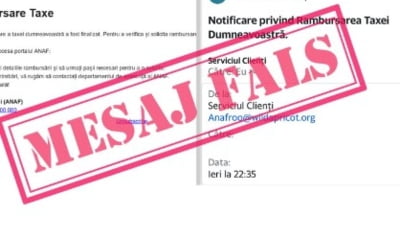 "Avertisment ANAF: Evitați emailurile false"