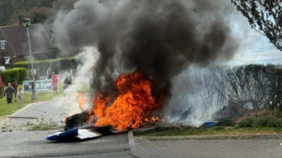 Avion prăbușit într-un parc de vacanță