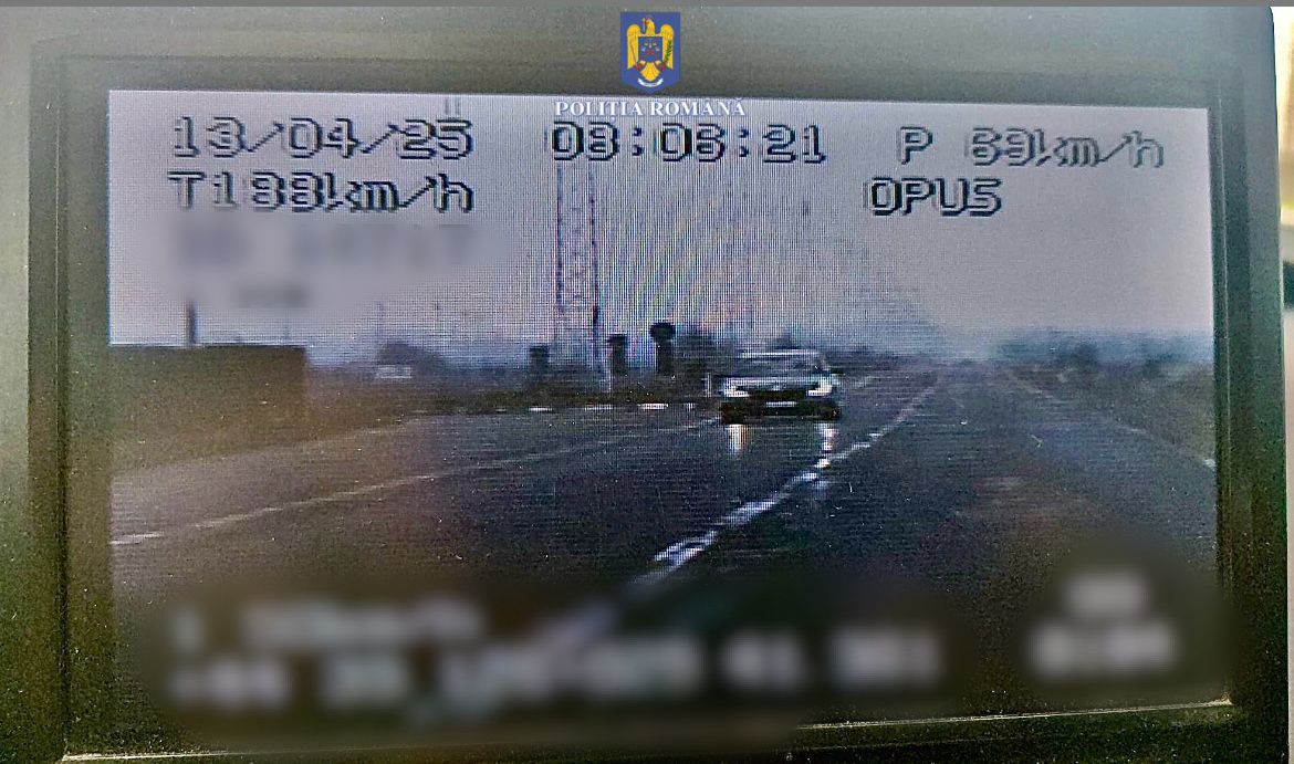 Grăbit record pe DN71: 188 km/h în județ