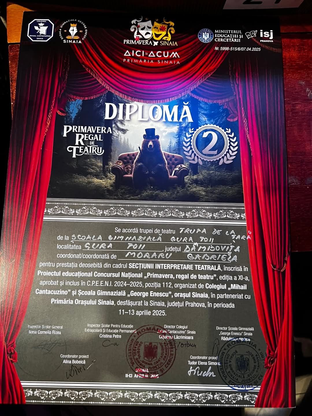 Gura Foii susține „Trupa de la Țară”