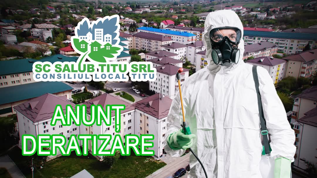 Lucrări de deratizare în Titu, 06-16 apr.