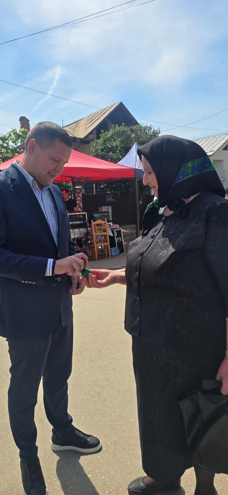 Corneliu Ștefan la sărbătoarea din Băleni