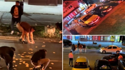 Femeie aruncă mii de euro pe stradă