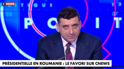 George Simion, conflict pe un post TV francez