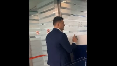 George Simion, iute la aeroport: "N-am timp!"