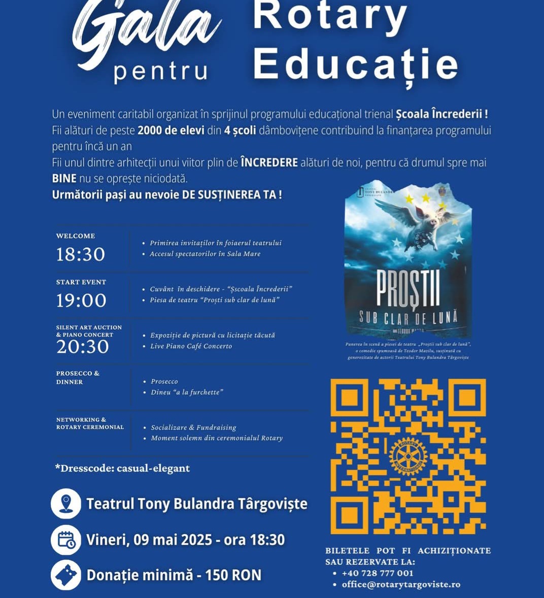 Teatru educațional: Rotary Târgoviște în acțiune